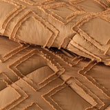 TULA LEAVES EMBROIDERY JACQUARD TEXTURE REVERSIBLE BEDSPREAD 1 PCS QUEEN SIZE