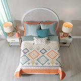 COMITAN SPECIAL FABRIC ULTRA SLIM REVERSIBLE COMFORTER 1 PCS KING SIZE MADE IN MEXICO