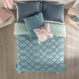 CELESTE NUUT JACQUARD TEXTURE REVERSIBLE COMFORTER 1 PCS QUEEN SIZE MADE IN MEXICO