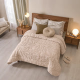 CASTILLA LEAVES EMBRACE AND ELEGANCE REVERSIBLE COMFORTER SET 4 PCS CALIFORNIA KING SIZE MADE IN MEXICO