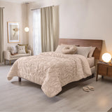 CASTILLA LEAVES EMBRACE AND ELEGANCE REVERSIBLE COMFORTER SET 4 PCS CALIFORNIA KING SIZE MADE IN MEXICO