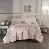 BLOOM NUUT JACQUARD TEXTURE REVERSIBLE COMFORTER 1 PCS KING SIZE MADE IN MEXICO