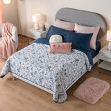 BOTANIC LEAVES SPECIAL FABRIC ULTRA SLIM REVERSIBLE COMFORTER 1 PCS KING SIZE MADE IN MEXICO