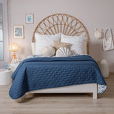 BOTANIC LEAVES SPECIAL FABRIC ULTRA SLIM REVERSIBLE COMFORTER 1 PCS KING SIZE MADE IN MEXICO