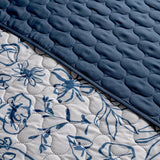 BOTANIC LEAVES SPECIAL FABRIC ULTRA SLIM REVERSIBLE COMFORTER 1 PCS KING SIZE MADE IN MEXICO