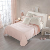 SWEET PINK SPECIAL FABRIC ULTRA SLIM REVERSIBLE COMFORTER 1 PCS QUEEN SIZE MADE IN MEXICO