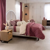 GIRONA RHOMBUSES REVERSIBLE COMFORTER SET 5 PCS CALIFORNIA KING SIZE MADE IN MEXICO