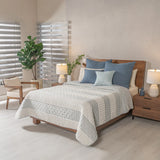 BILBAO STRIPED ULTRA SLIM REVERSIBLE COMFORTER 1 PCS KING SIZE MADE IN MEXICO