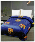 FC BARCELONA ORIGINAL LICENSED REVERSIBLE CLOUD SOFTY AND WARM BLANKET QUEEN SIZE