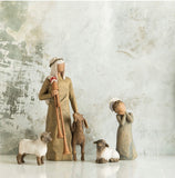 ZAMPOGNARO FIGURE SCULPTURE HAND PAINTING WILLOW TREE BY SUSAN LORDI
