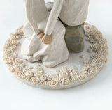 AROUND YOU CAKE TOPPER FIGURE SCULPTURE HAND PAINTING WILLOW TREE BY SUSAN LORDI