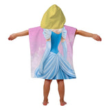 PRINCESS CINDERELLA DISNEY ORIGINAL LICENSED BEACH HOODED TOWEL SUPER SOFT (23.6”x47.2”)
