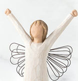 COURAGE ANGEL FIGURE SCULPTURE HAND PAINTING WILLOW TREE BY SUSAN LORDI