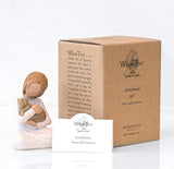 KINDNESS GIRL FIGURE SCULPTURE HAND PAINTING WILLOW TREE BY SUSAN LORDI