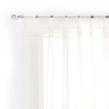 TERGAL BEIGE SHEER CURTAINS WINDOWS PANELS LONG 2 PCS