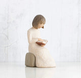 WISDOM FIGURE SCULPTURE HAND PAINTING WILLOW TREE BY SUSAN LORDI