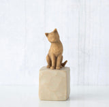 LOVE MY CAT LIGHT FIGURE SCULPTURE HAND PAINTING WILLOW TREE BY SUSAN LORDI