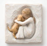TRUE PLAQUE FIGURE SCULPTURE HAND PAINTING WILLOW TREE BY SUSAN LORDI