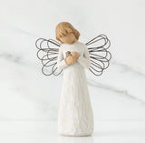 ANGEL OF HEALING FIGURE SCULPTURE HAND PAINTING WILLOW TREE BY SUSAN LORDI
