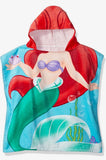 LITTLE MERMAID DISNEY ORIGINAL LICENSED BEACH HOODED TOWEL SUPER SOFT (23.6”x47.2”)