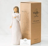 THE SYMPATHY FIGURE SCULPTURE HAND PAINTING WILLOW TREE BY SUSAN LORDI