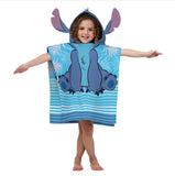 LILO AND STITCH DISNEY ORIGINAL LICENSED BEACH HOODED TOWEL SUPER SOFT (23.6”x47.2”)