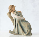 THE QUILT FIGURE SCULPTURE HAND PAINTING WILLOW TREE BY SUSAN LORDI