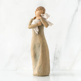 PEACE AND EARTH FIGURE SCULPTURE HAND PAINTING WILLOW TREE BY SUSAN LORDI