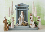 CYPRESS TREES FIGURE SCULPTURE HAND PAINTING WILLOW TREE BY SUSAN LORDI  SET TWO