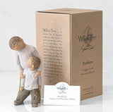 BROTHERS FIGURE SCULPTURE HAND PAINTING WILLOW TREE BY SUSAN LORDI