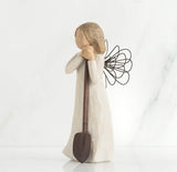 ANGEL OF THE GARDEN FIGURE SCULPTURE HAND PAINTING WILLOW TREE BY SUSAN LORDI