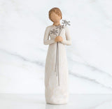 GRATEFUL FIGURE SCULPTURE HAND PAINTING WILLOW TREE BY SUSAN LORDI
