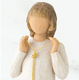 TRULY GOLDEN FIGURE SCULPTURE HAND PAINTING WILLOW TREE BY SUSAN LORDI