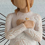 REMEMBRANCE MUSICAL BOX FIGURE SCULPTURE HAND PAINTING WILLOW TREE BY SUSAN LORDI
