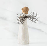 ANGEL OF HEALING FIGURE SCULPTURE HAND PAINTING WILLOW TREE BY SUSAN LORDI