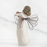 WITH LOVE ANGEL FIGURE SCULPTURE HAND PAINTING WILLOW TREE BY SUSAN LORDI