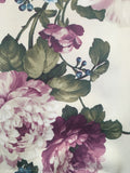 DANNA FLOWERS PURPLE COLOR BLACKOUT GROMMET CURTAINS WINDOWS PANELS (110”x84”)