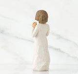 TRULY GOLDEN FIGURE SCULPTURE HAND PAINTING WILLOW TREE BY SUSAN LORDI