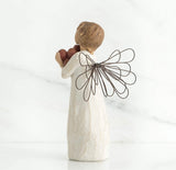 GOOD HEALTH ANGEL FIGURE SCULPTURE HAND PAINTING WILLOW TREE BY SUSAN LORDI