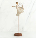 ANGEL DANCE OF LIFE FIGURE SCULPTURE HAND PAINTING WILLOW TREE BY SUSAN LORDI