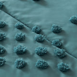 THAI POM POMS EMBROIDERY REVERSIBLE COMFORTER SET 5 PCS KING SIZE MADE IN MEXICO