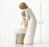 LOVING MY MOTHER FIGURE SCULPTURE HAND PAINTING WILLOW TREE BY SUSAN LORDI