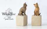 LOVE MY CAT LIGHT FIGURE SCULPTURE HAND PAINTING WILLOW TREE BY SUSAN LORDI
