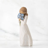 FORGET-ME-NOT FIGURE SCULPTURE HAND PAINTING WILLOW TREE BY SUSAN LORDI
