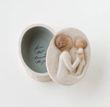 GRANDMOTHER KEEPSAKE BOX FIGURE SCULPTURE HAND PAINTING WILLOW TREE BY SUSAN LORDI