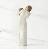ADORABLE YOU DARK DOG FIGURE SCULPTURE HAND PAINTING WILLOW TREE BY SUSAN LORDI