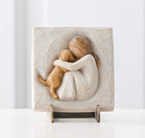 TRUE PLAQUE FIGURE SCULPTURE HAND PAINTING WILLOW TREE BY SUSAN LORDI