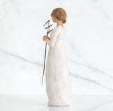 GRATEFUL FIGURE SCULPTURE HAND PAINTING WILLOW TREE BY SUSAN LORDI