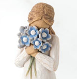 FORGET-ME-NOT FIGURE SCULPTURE HAND PAINTING WILLOW TREE BY SUSAN LORDI
