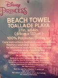 LITTLE MERMAID DISNEY ORIGINAL LICENSED BEACH TOWEL SUPER SOFT (27”x54”)